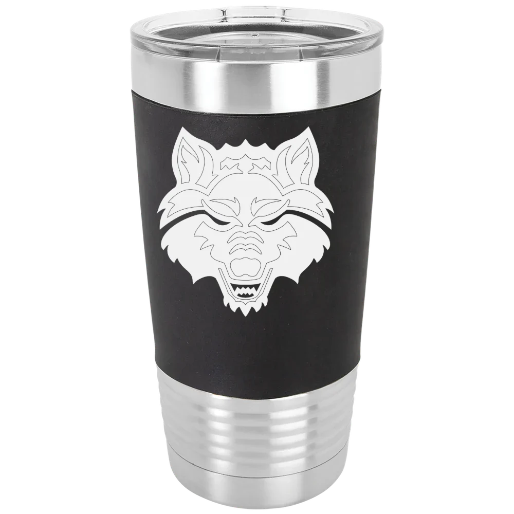 Arkansas State University Polar Camel 20 oz. Silicone Grip Tumbler with Standard Lid