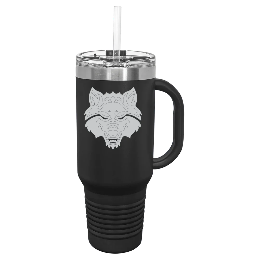 Arkansas State University Polar Camel 40 oz. Travel Mug with Snap Lid & Straw