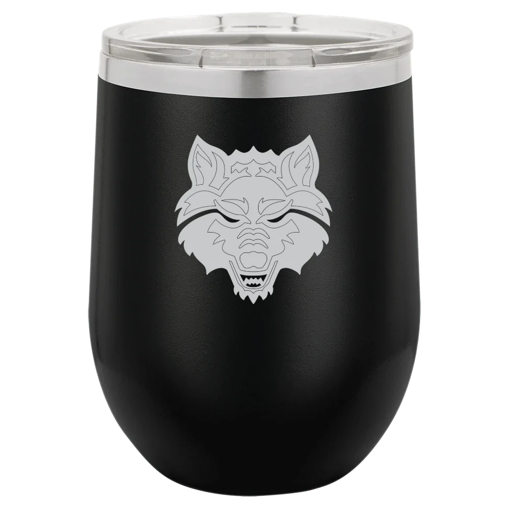 Arkansas State University Polar Camel 12 oz. Stemless Wine Tumbler