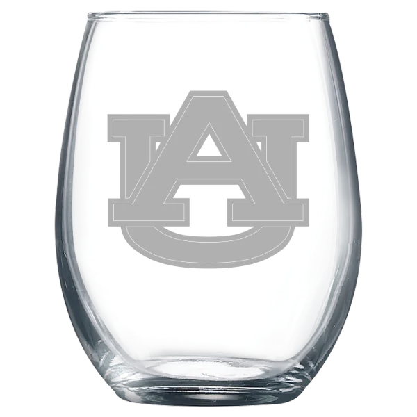 Auburn University Polar Camel 9 oz. Stemless Wine Glass