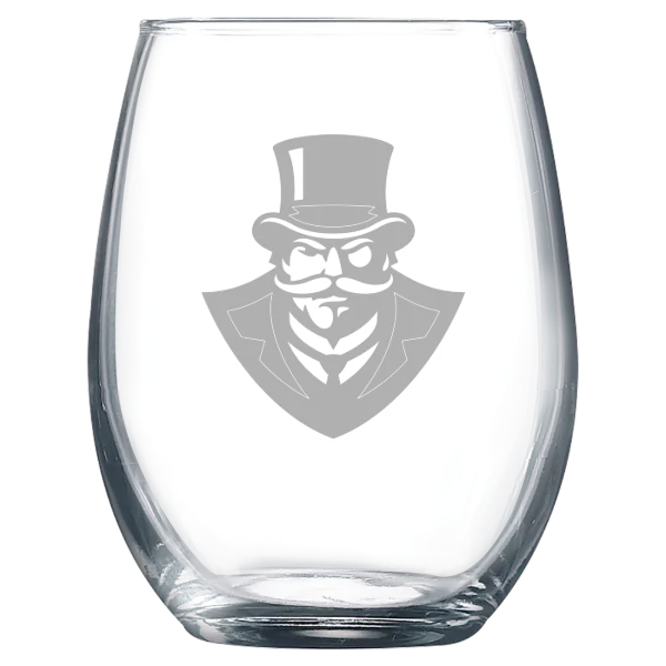 Austin Peay State University Polar Camel 9 oz. Stemless Wine Glass