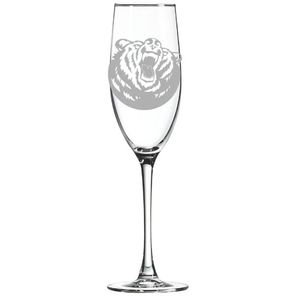 Belmont University Polar Camel 8 oz. Champagne Flute