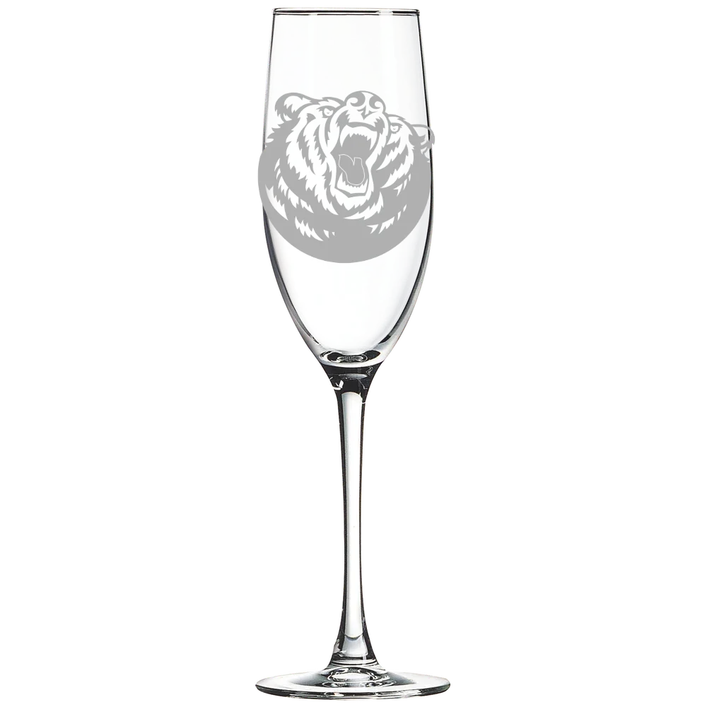 Belmont University Polar Camel 8 oz. Champagne Flute