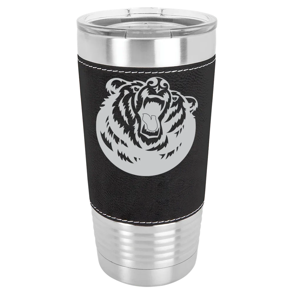 Belmont University Polar Camel 20 oz. Leatherette Grip Tumbler with Standard Lid