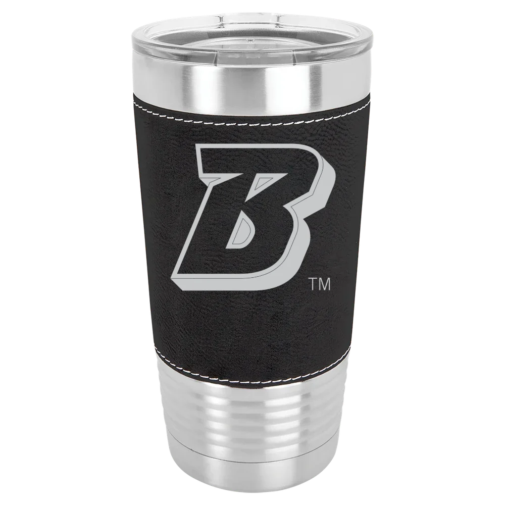 Binghamton University Polar Camel 20 oz. Leatherette Grip Tumbler with Standard Lid