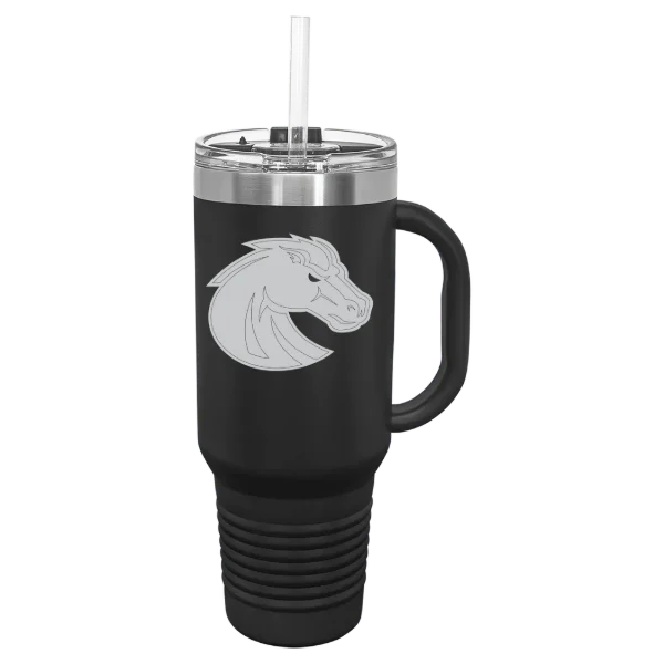 Boise State University Polar Camel 40 oz. Travel Mug with Snap Lid & Straw