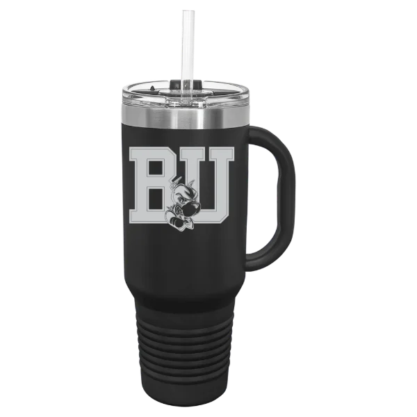 Boston University Polar Camel 40 oz. Travel Mug with Snap Lid & Straw