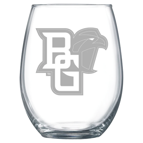 Bowling Green State University Polar Camel 15 oz. Stemless Wine Glass