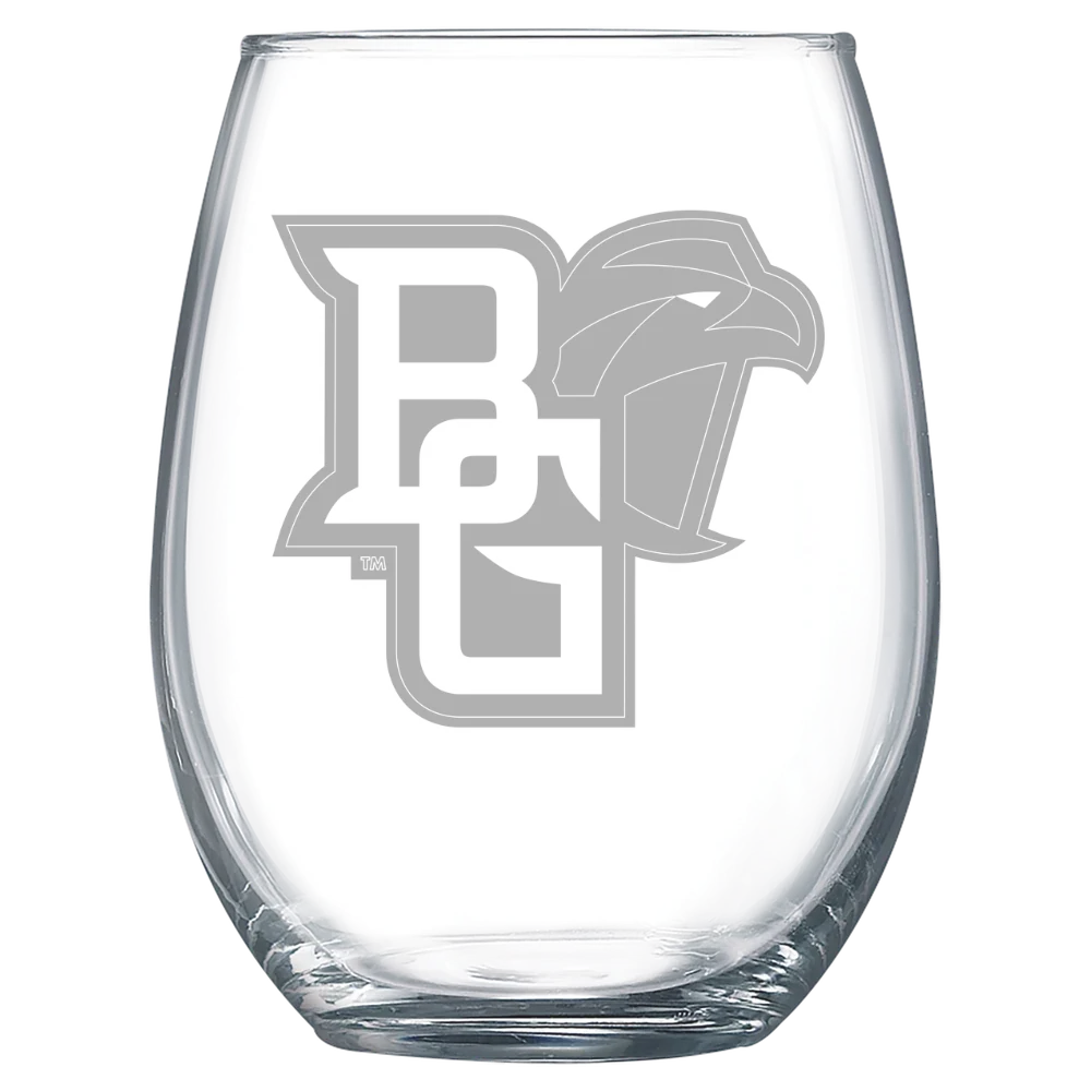 Bowling Green State University Polar Camel 15 oz. Stemless Wine Glass