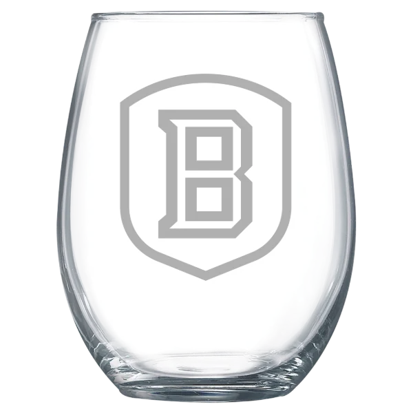 Bradley University Polar Camel 15 oz. Stemless Wine Glass