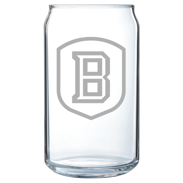 Bradley University Polar Camel 16 oz. Can Glass