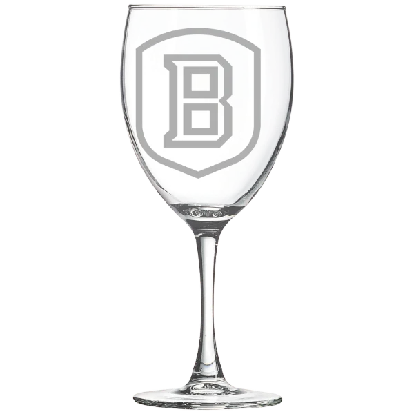 Bradley University Polar Camel 10 1/2 oz. Wine Glass
