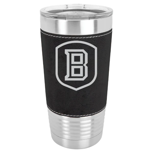 Bradley University Polar Camel 20 oz. Leatherette Grip Tumbler with Standard Lid