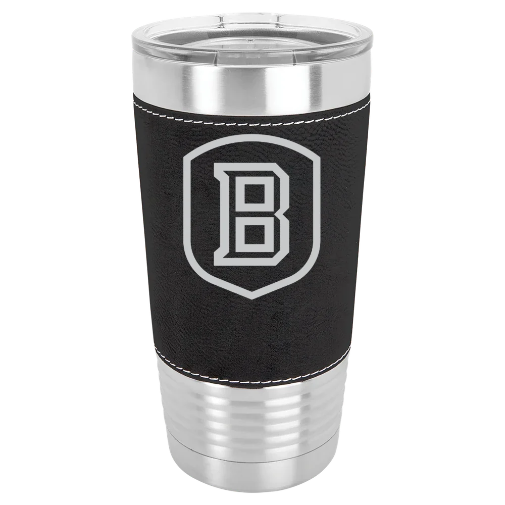 Bradley University Polar Camel 20 oz. Leatherette Grip Tumbler with Standard Lid