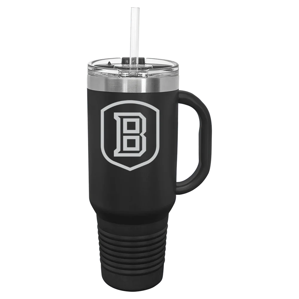 Bradley University Polar Camel 40 oz. Travel Mug with Snap Lid & Straw