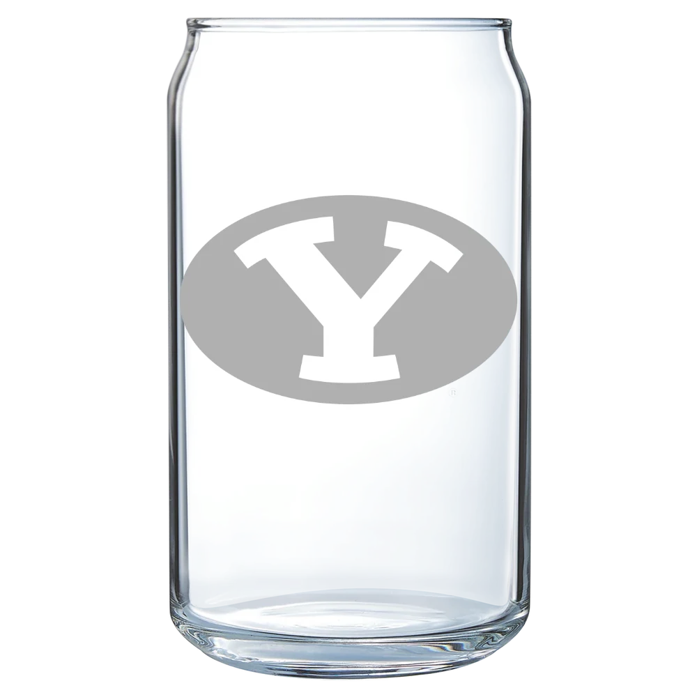 Brigham Young University Polar Camel 16 oz. Can Glass