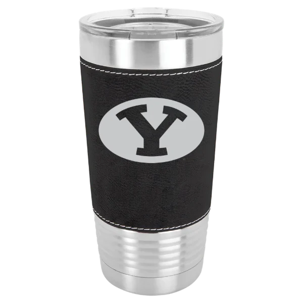 Brigham Young University Polar Camel 20 oz. Leatherette Grip Tumbler with Standard Lid