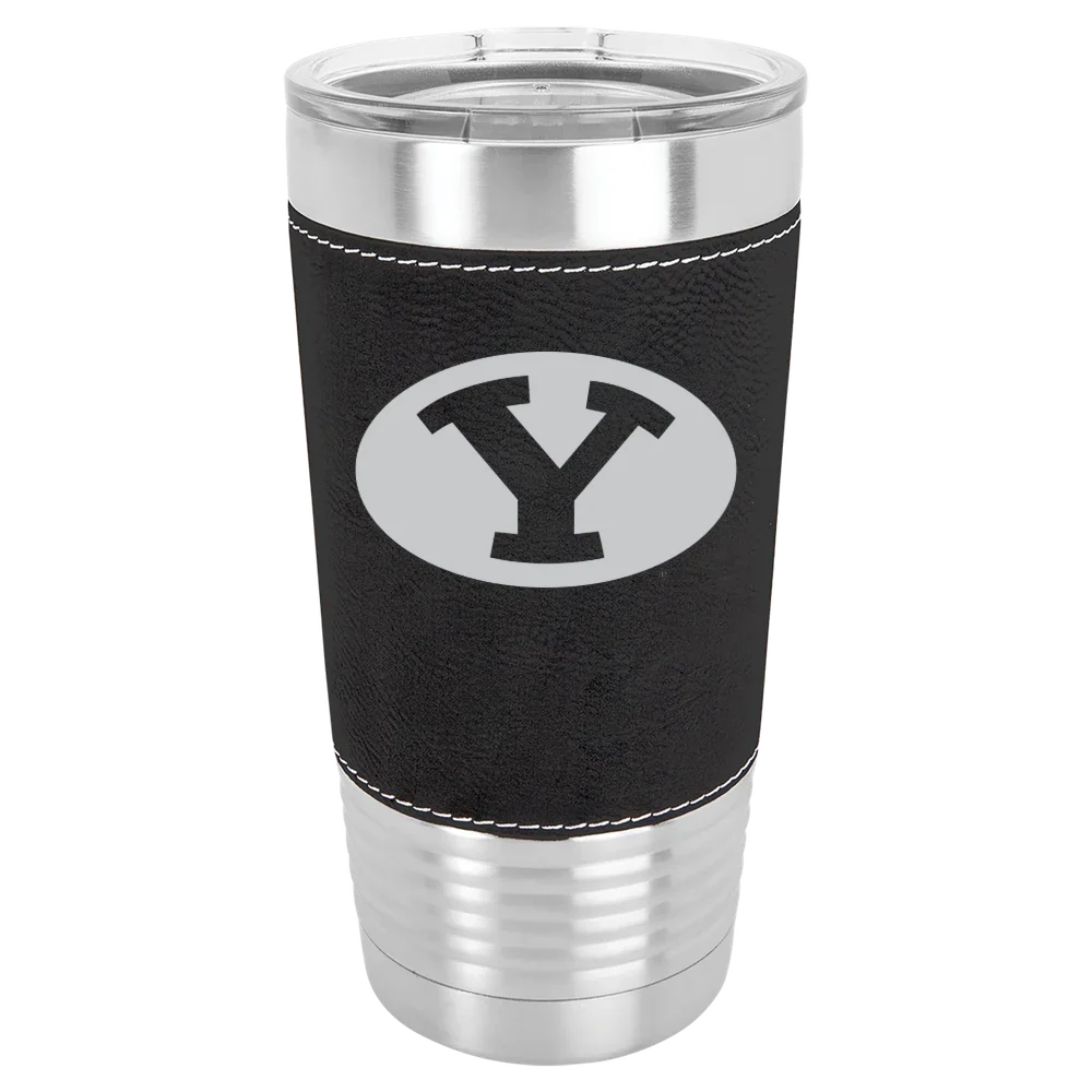 Brigham Young University Polar Camel 20 oz. Leatherette Grip Tumbler with Standard Lid