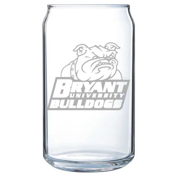 Bryant University Polar Camel 16 oz. Can Glass