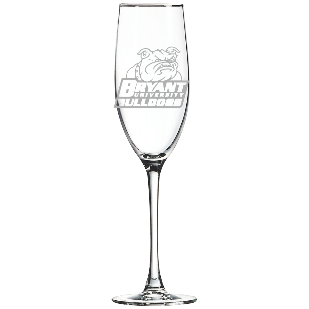 Bryant University Polar Camel 8 oz. Champagne Flute