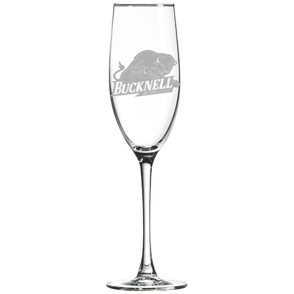 Bucknell University Polar Camel 8 oz. Champagne Flute