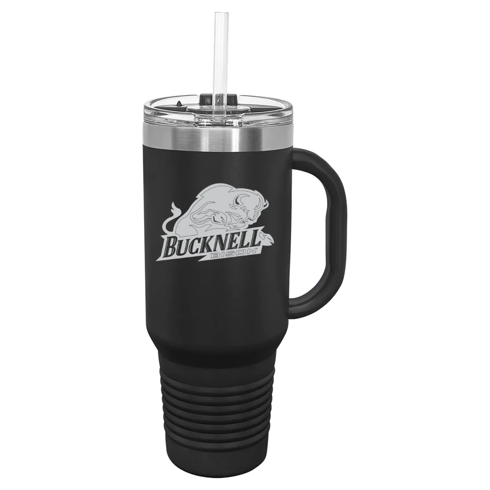 Bucknell University Polar Camel 40 oz. Travel Mug with Snap Lid & Straw