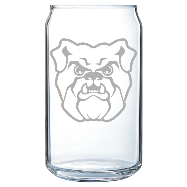 Butler University Polar Camel 16 oz. Can Glass