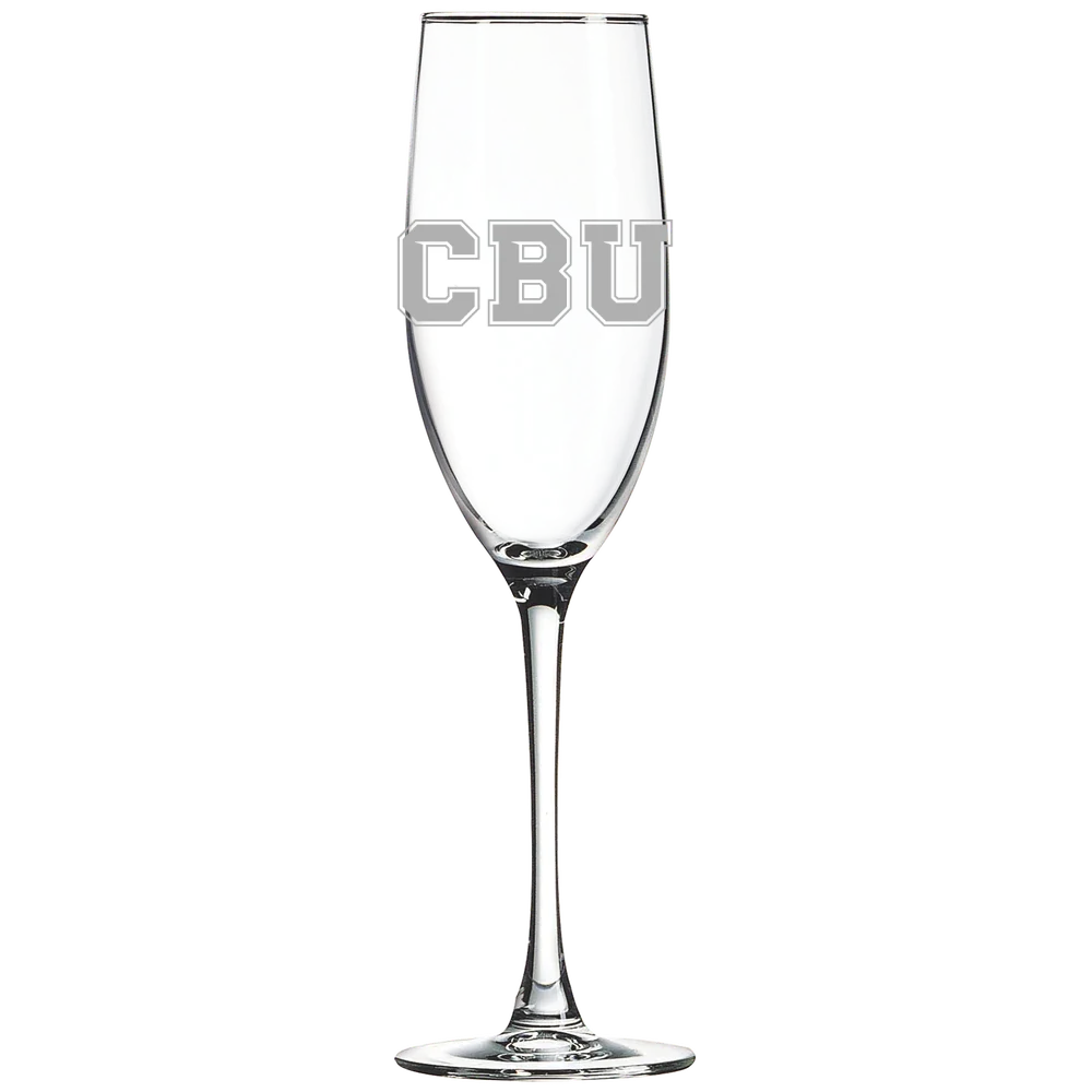 California Baptist University Polar Camel 8 oz. Champagne Flute