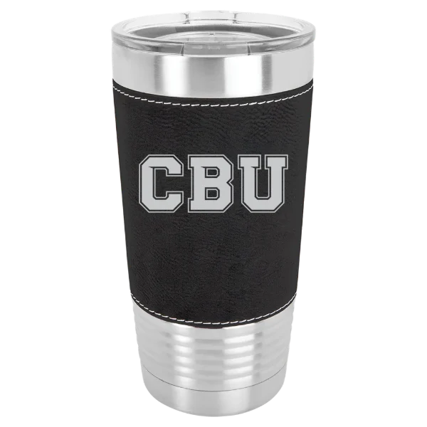 California Baptist University Polar Camel 20 oz. Leatherette Grip Tumbler with Standard Lid