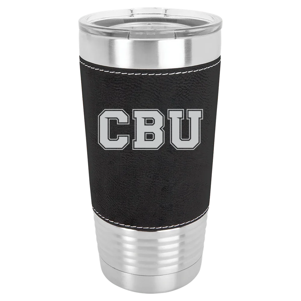California Baptist University Polar Camel 20 oz. Leatherette Grip Tumbler with Standard Lid