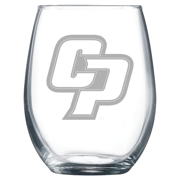 California Polytechnic State University Polar Camel 9 oz. Stemless Wine Glass