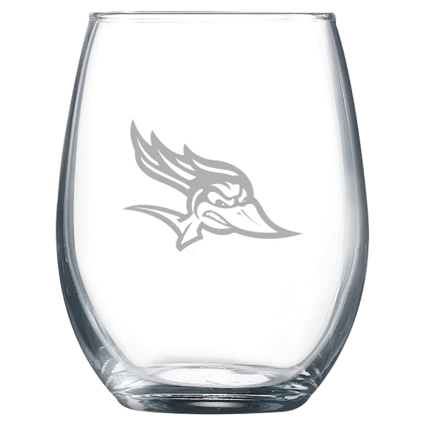 California State University, Bakersfield Polar Camel 9 oz. Stemless Wine Glass
