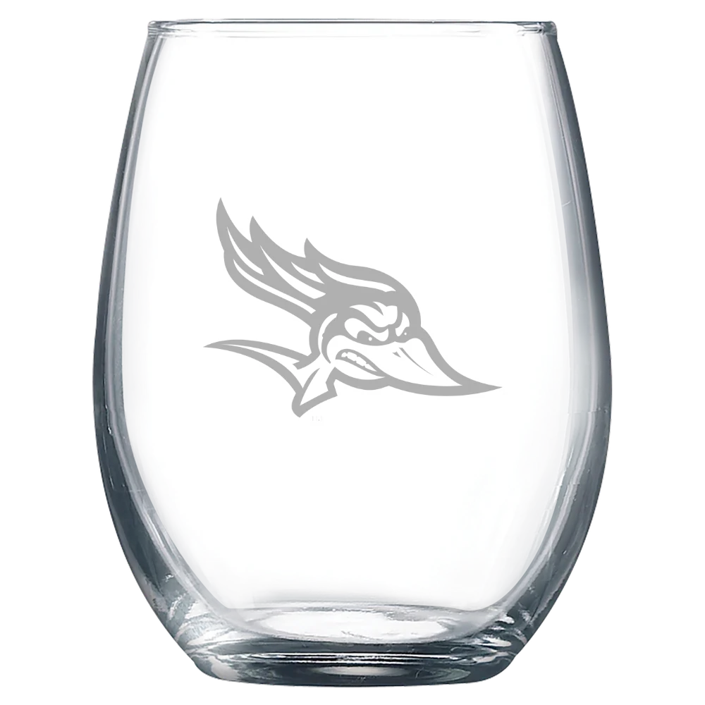 California State University, Bakersfield Polar Camel 9 oz. Stemless Wine Glass