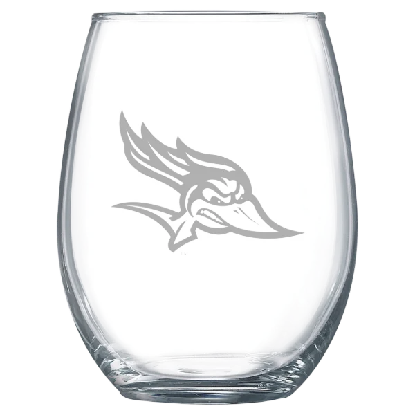 California State University, Bakersfield Polar Camel 15 oz. Stemless Wine Glass