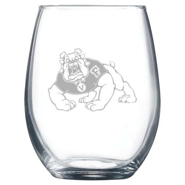 California State University, Fresno Polar Camel 9 oz. Stemless Wine Glass