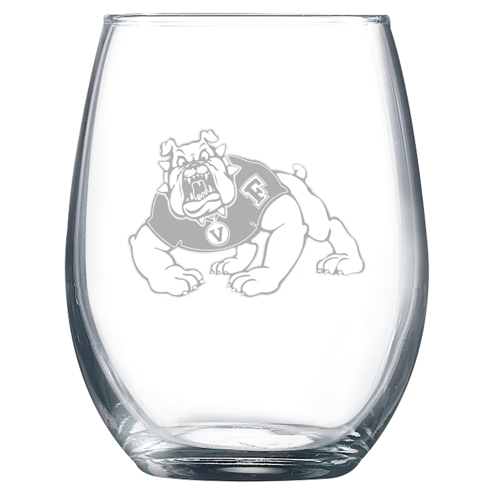 California State University, Fresno Polar Camel 9 oz. Stemless Wine Glass