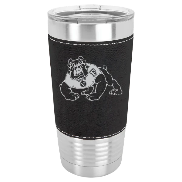 California State University, Fresno Polar Camel 20 oz. Leatherette Grip Tumbler with Standard Lid