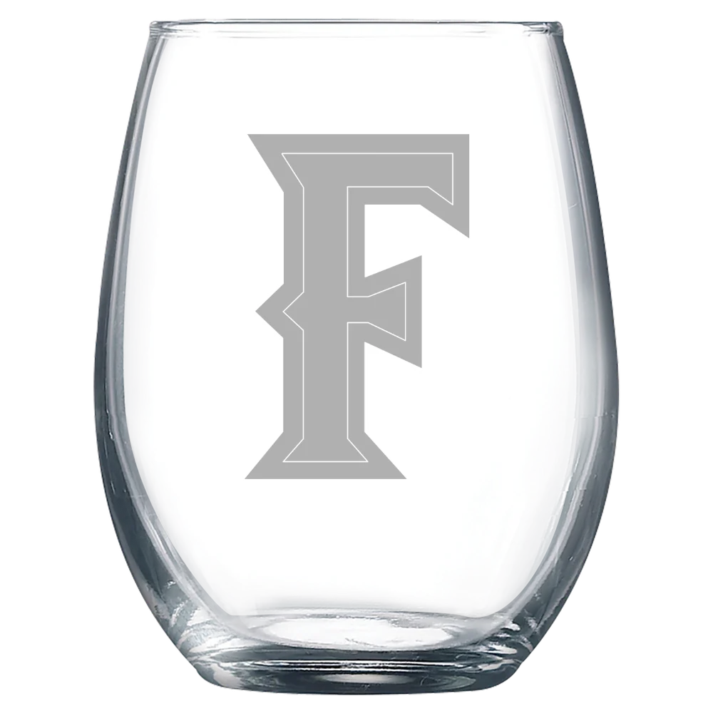 California State University, Fullerton Polar Camel 9 oz. Stemless Wine Glass