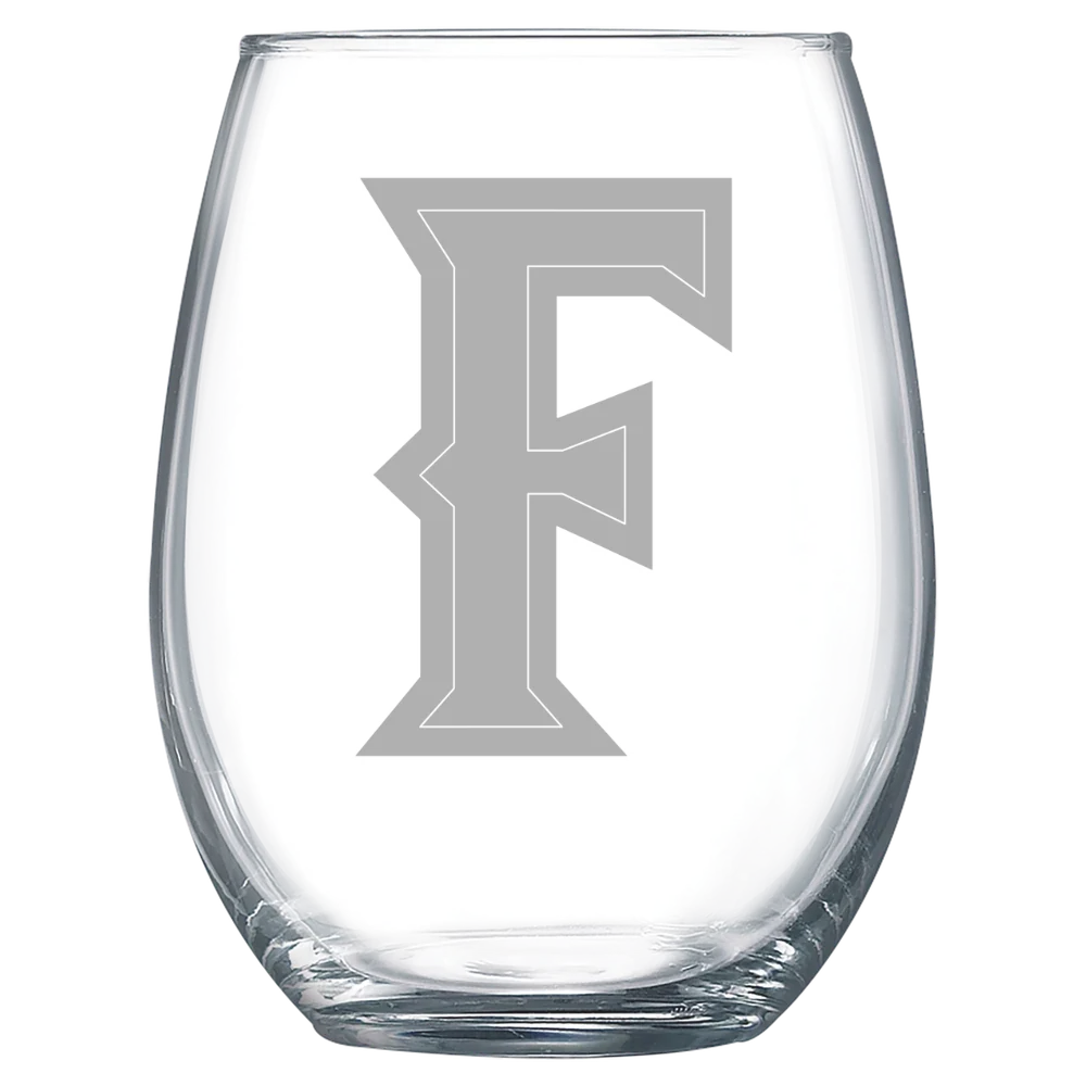 California State University, Fullerton Polar Camel 15 oz. Stemless Wine Glass