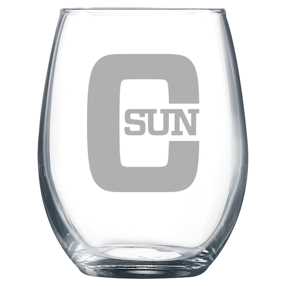 California State University, Northridge Polar Camel 9 oz. Stemless Wine Glass