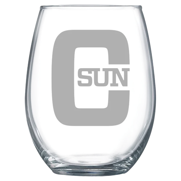 California State University, Northridge Polar Camel 15 oz. Stemless Wine Glass