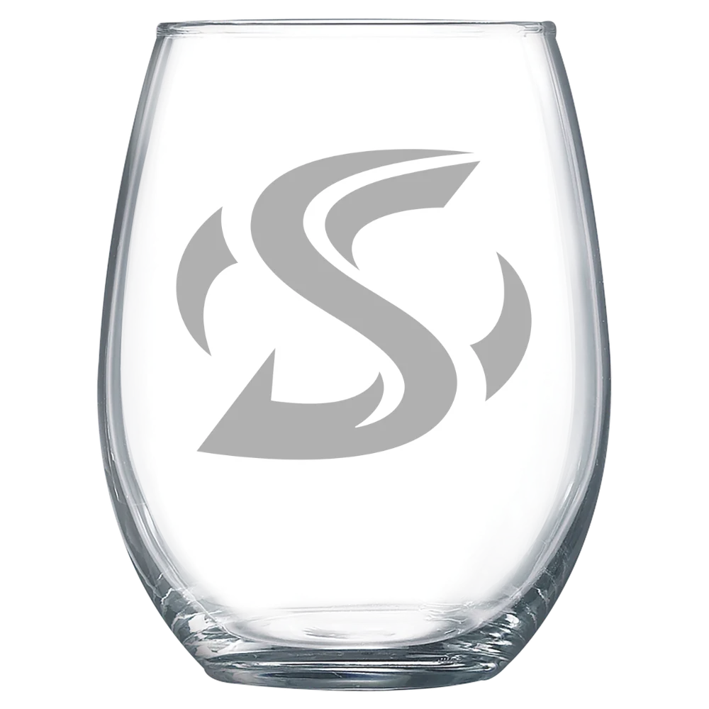 California State University, Sacramento Polar Camel 15 oz. Stemless Wine Glass