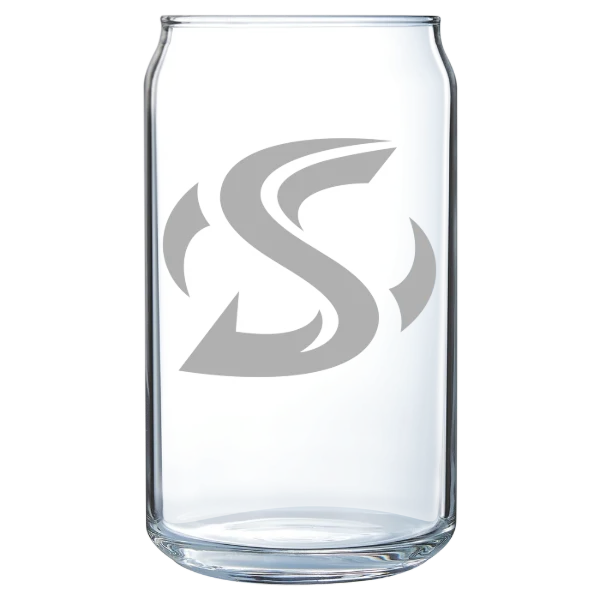 California State University, Sacramento Polar Camel 16 oz. Can Glass