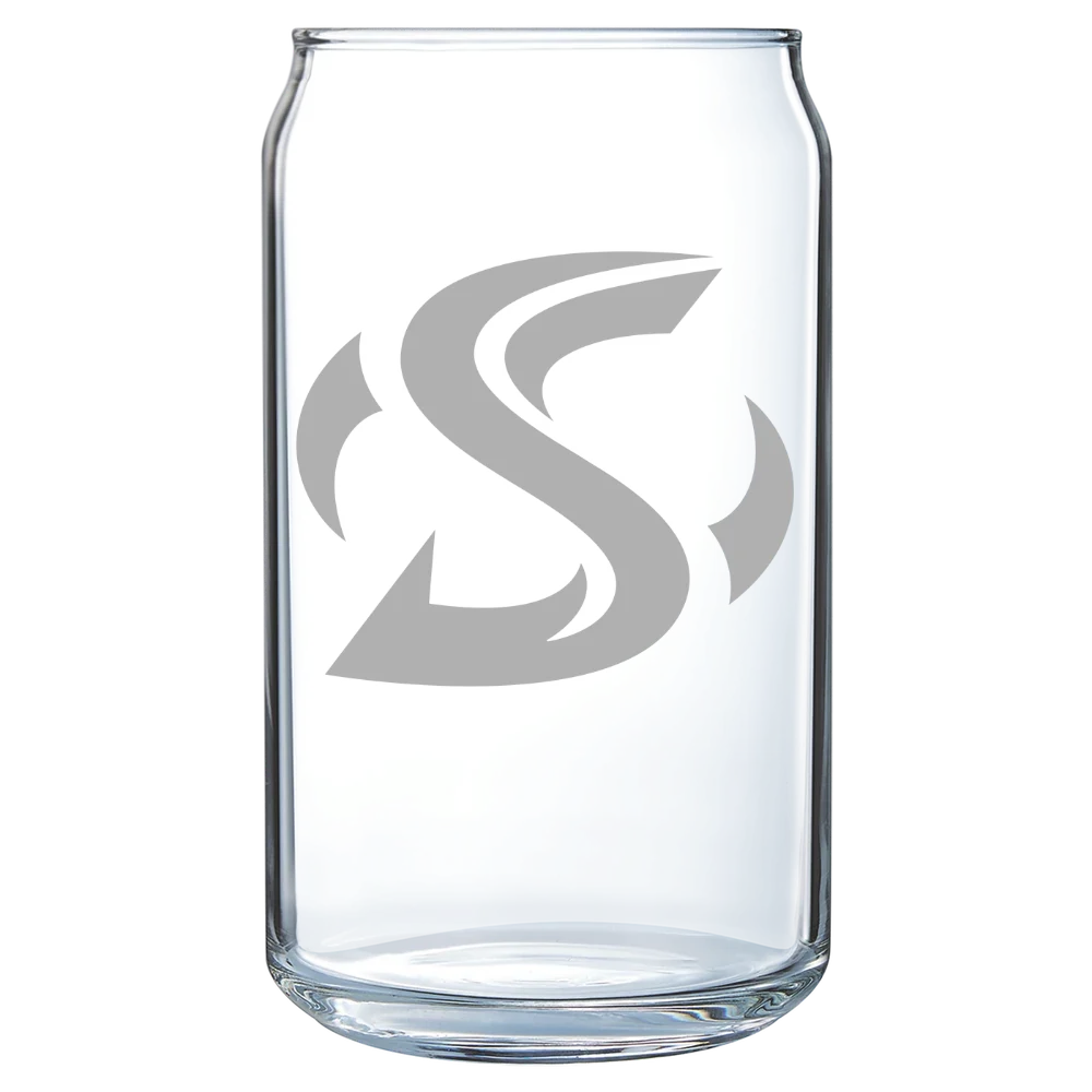 California State University, Sacramento Polar Camel 16 oz. Can Glass
