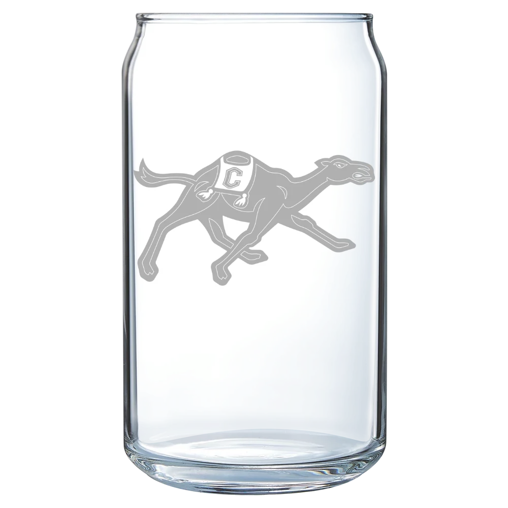 Campbell University Polar Camel 16 oz. Can Glass