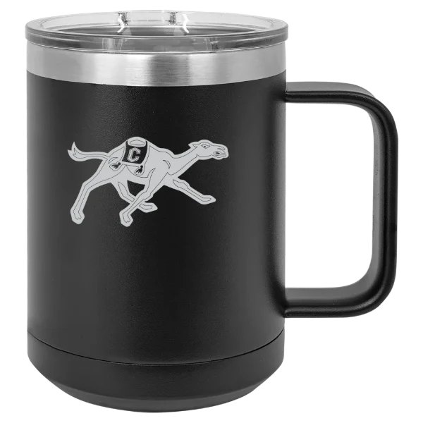 Campbell University Polar Camel 15 oz. Mug with Slider Lid