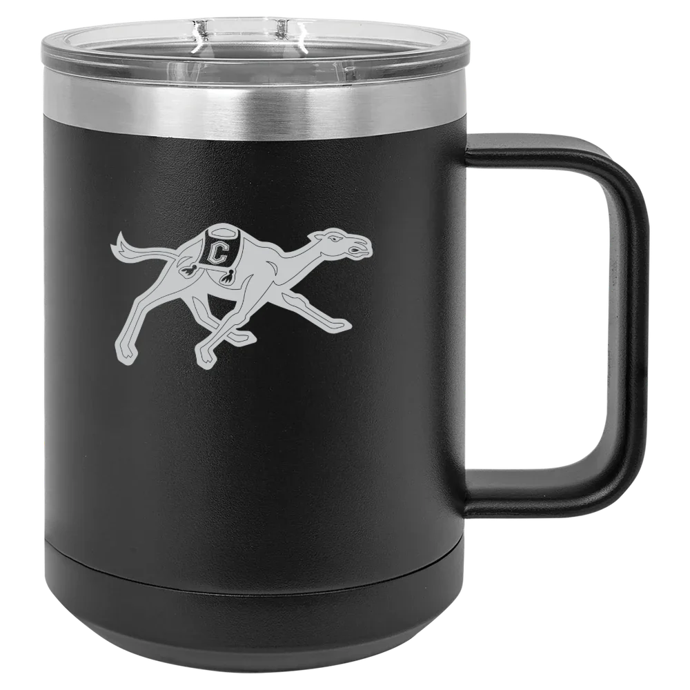 Campbell University Polar Camel 15 oz. Mug with Slider Lid