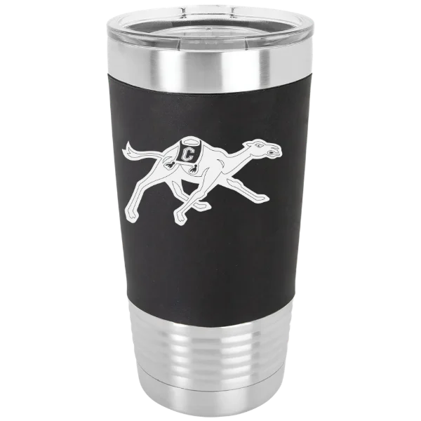 Campbell University Polar Camel 20 oz. Silicone Grip Tumbler with Standard Lid