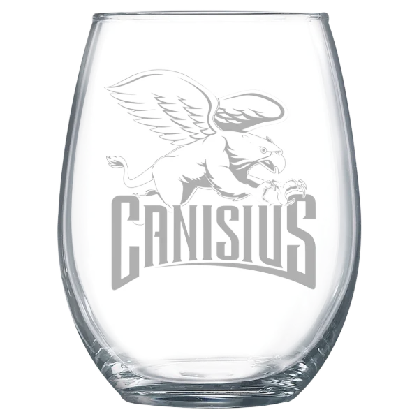 Canisius University Polar Camel 15 oz. Stemless Wine Glass