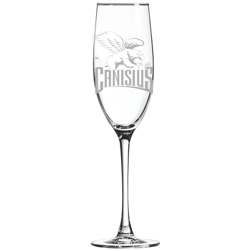 Canisius University Polar Camel 8 oz. Champagne Flute